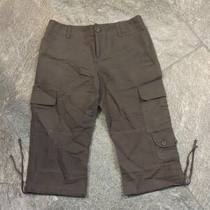 Banana Republic Women's Linen Blend Cargo Pants Capris